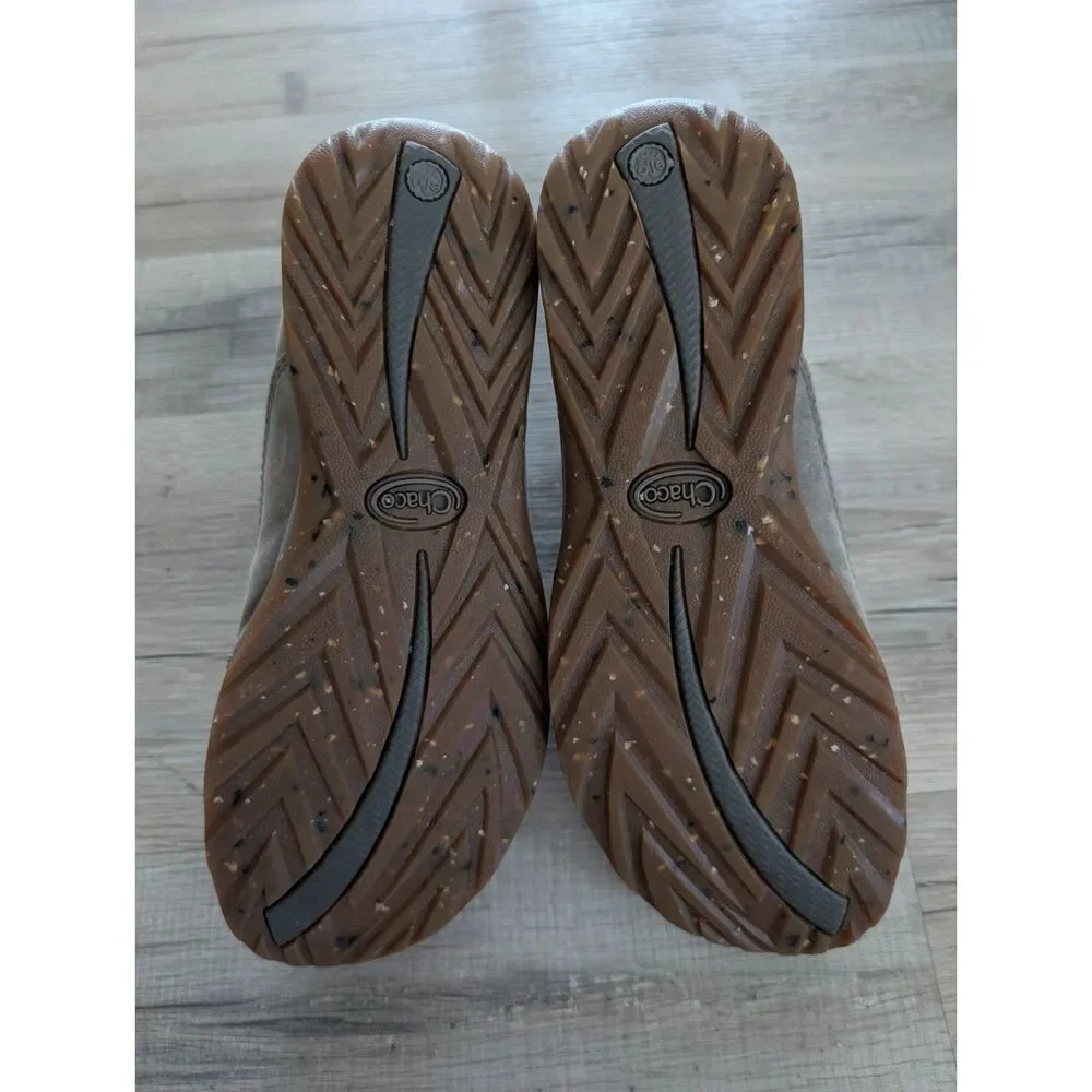 Chaco Barbary Gray Leather Casual Ankle Boots, Size 8 (S3) - Picture 9 of 9